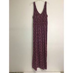 Eddie & Lover Maroon and White Women's Dress‎ Size TXL